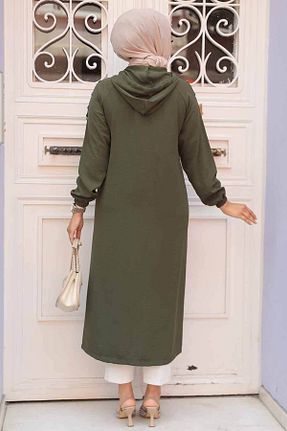 کلاه و ابایا خاکی زنانه مخلوط پلی استر Neva Style - کد 744566440