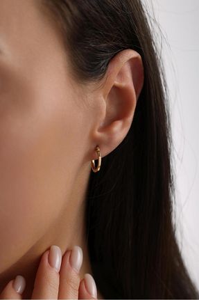 گوشواره طلا طلائی زنانه 14 عیار Tufanlar Kuyumculuk - کد 926630347