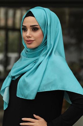 شال فیروزه ای زنانه پلی استر Neva Style - کد 152713660