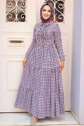 لباس حجاب بنفش زنانه رگولار Neva Style - کد 744559267