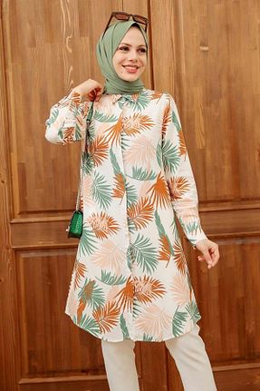 تونیک حجاب نباتی زنانه %100 پنبه Neva Style - کد 250466123