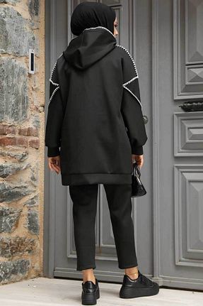 ست بالاتنه و پائین تنه حجاب مشکی زنانه رگولار Neva Style - کد 860037911