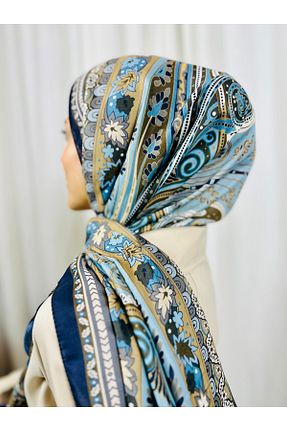 شال زرد زنانه پنبه ای kubbe - کد 926511221