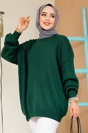 تونیک حجاب سبز زنانه پنبه ای Neva Style - کد 882557172
