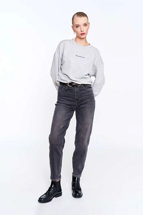 شلوار جین طوسی زنانه پاچه تنگ EUROFASHION - کد 926517219