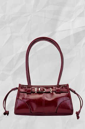 کیف دوشی زرشکی زنانه چرم مصنوعی MODA - کد 926524705