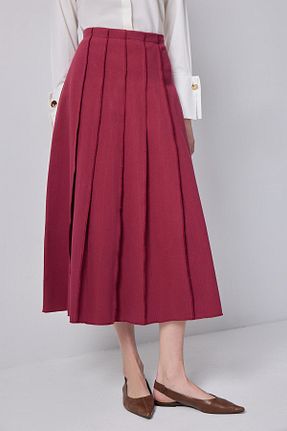 دامن حجاب زرشکی زنانه Relaxed Touche Prive - کد 926521935