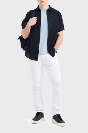 شلوار جین سفید مردانه پاچه تنگ Armani Exchange - کد 926642532