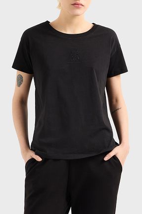 تیشرت مشکی زنانه Relaxed Armani Exchange - کد 926642630
