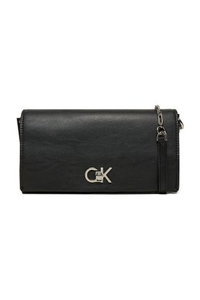 کیف دوشی مشکی زنانه چرم مصنوعی Calvin Klein - کد 883383130