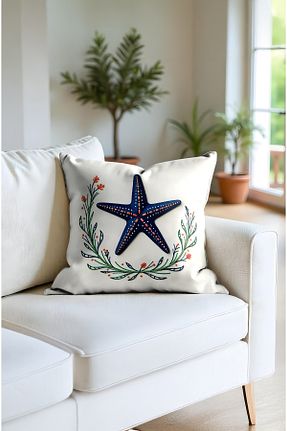 کوسن و روکش کوسن سفید مخمل MUN HOME - کد 924749771