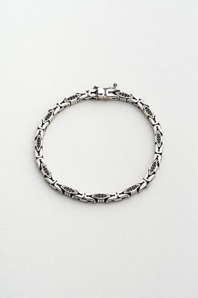دستبند نقره متالیک مردانه 925 عیار So Chic - کد 924747956