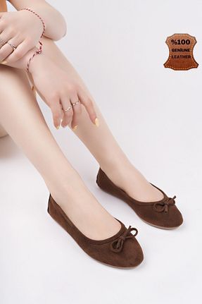 بابت قهوه ای زنانه چرم خالص Muggo - کد 924746297