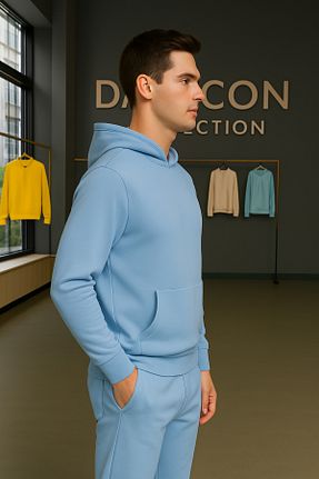 سوئیشرت آبی زنانه رگولار DALTCON - کد 902905295