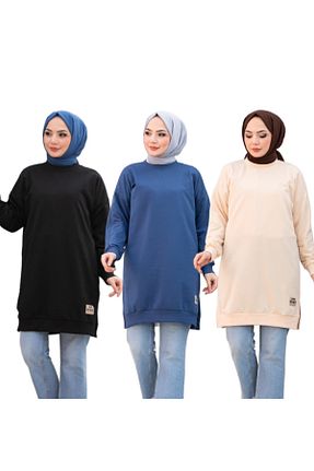 تونیک حجاب رنگی زنانه پنبه پلی استر Bala Giyim - کد 923108884