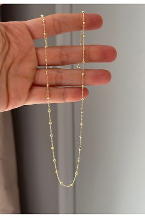 گردنبند نقره زرد زنانه 925 عیار emy by emel luxury silver jewelry - کد 924755972