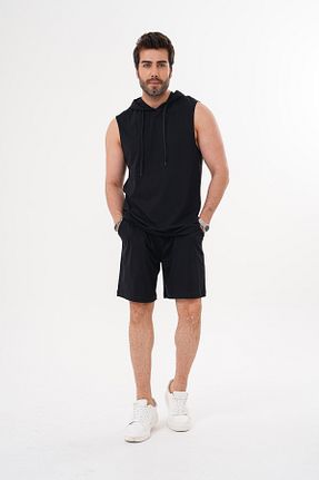 ست بالاتنه و پائین تنه مشکی مردانه بافت ACTIVE MODA - کد 924750103