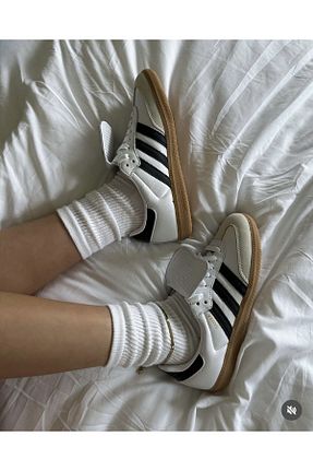 کفش اسنیکر سفید زنانه بند دار adidas - کد 924756985