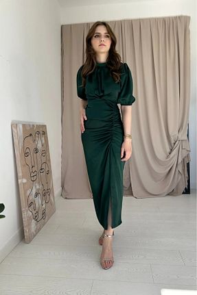 لباس سبز زنانه بافتنی HELİS BUTİK - کد 924772311