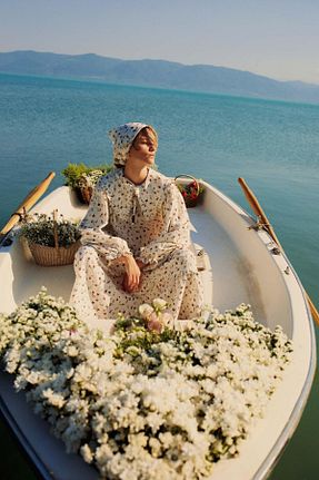 لباس حجاب نباتی زنانه A-line Defacto - کد 847955353