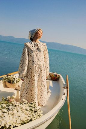 لباس حجاب نباتی زنانه A-line Defacto - کد 847955353