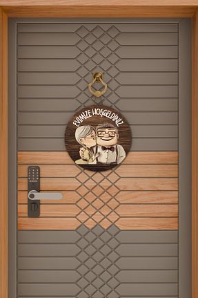 تزئینات درب قهوه ای چوب Dormot Home - کد 780855582