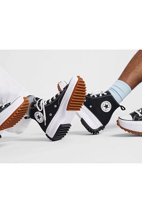 کفش اسنیکر مشکی زنانه بند دار Converse - کد 935150061