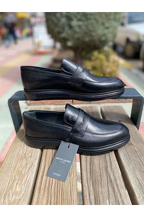 کفش کژوال مشکی مردانه چرم خالص Pierre Cardin - کد 924782835