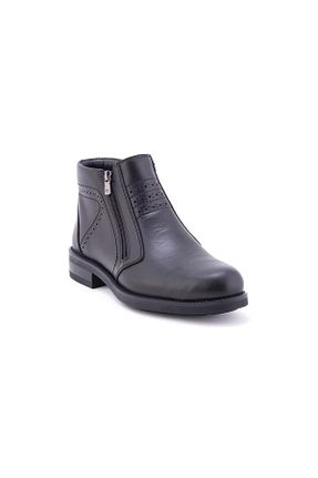 بوت / نیم بوت مشکی مردانه چرم خالص Forelli - کد 778341859