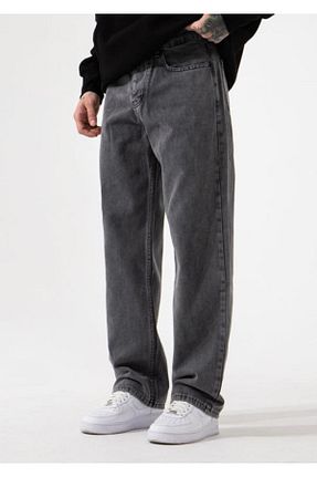شلوار جین مشکی مردانه پاچه پهن Twear - کد 924791124