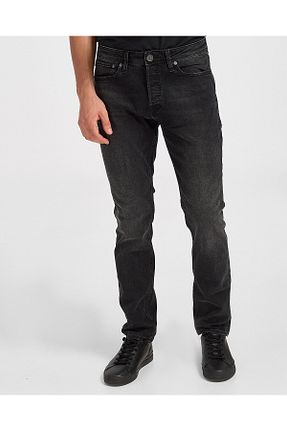 شلوار جین مشکی مردانه پاچه تنگ Jack & Jones - کد 652495937