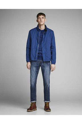 شلوار جین آبی مردانه پاچه گشاد Jack & Jones - کد 68108492