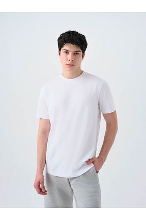 تیشرت سفید مردانه یقه دوچرخه Loft - کد 924806309