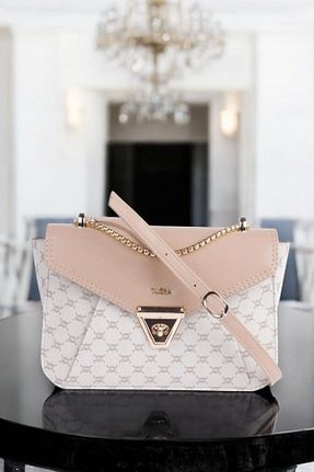 کیف دوشی بژ زنانه چرم مصنوعی Tuğba - کد 924799232
