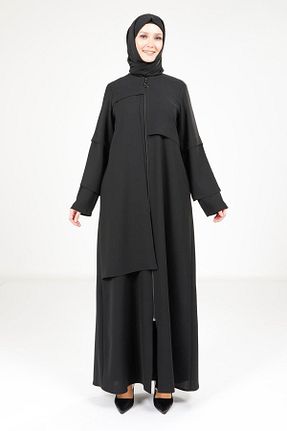 کلاه و ابایا مشکی زنانه بافتنی Beyza - کد 924810201