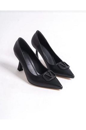کفش مجلسی مشکی زنانه چرم مصنوعی muhhu moda - کد 924808160