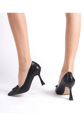 کفش مجلسی مشکی زنانه چرم مصنوعی muhhu moda - کد 924808160