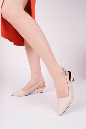 صندل بژ زنانه پاشنه ضخیم epaavm - کد 925558951