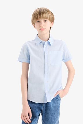 پیراهن آبی بچه گانه رگولار Defacto - کد 917794065