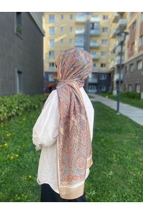شال بژ زنانه پنبه ای efdal şal eşarp - کد 924818770