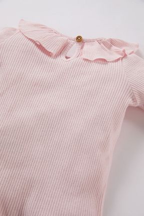 تیشرت صورتی بچه گانه رگولار Defacto - کد 888613808