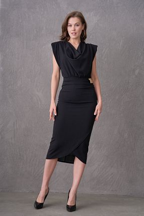 لباس مشکی زنانه مخلوط پلی استر WOMAN VISION - کد 924965770