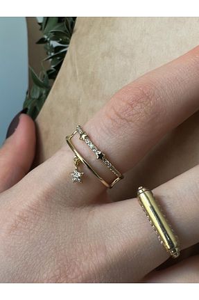 انگشتر استیل (فولاد) طلائی زنانه روکش طلا XUPING JEWELRY - کد 900859484
