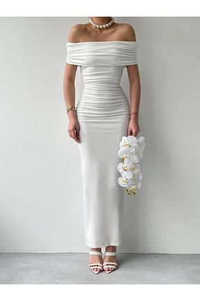 لباس سفید زنانه بافتنی modaserdem - کد 904040581