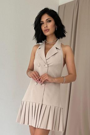 لباس بژ زنانه بافتنی modaserdem - کد 922033393