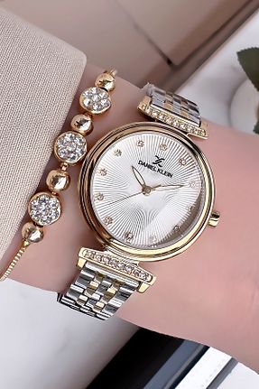 ساعت مچی طلائی زنانه 31-34 میلی متر Daniel Klein - کد 869975355