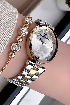 ساعت مچی طلائی زنانه 31-34 میلی متر Daniel Klein - کد 864678779