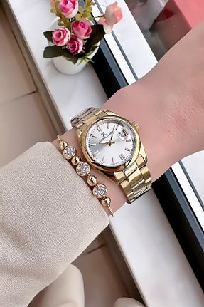 ساعت مچی طلائی زنانه 26-30 میلی متر Daniel Klein - کد 837070270