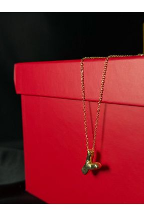 گردنبند استیل ( فولاد ) زرد زنانه استیل (فولاد) youngsem - کد 925009776
