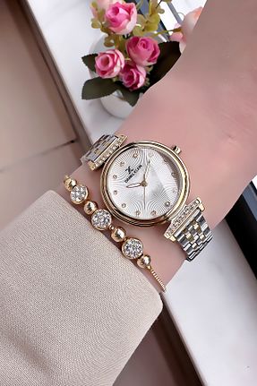 ساعت مچی طلائی زنانه 26-30 میلی متر Daniel Klein - کد 826660144